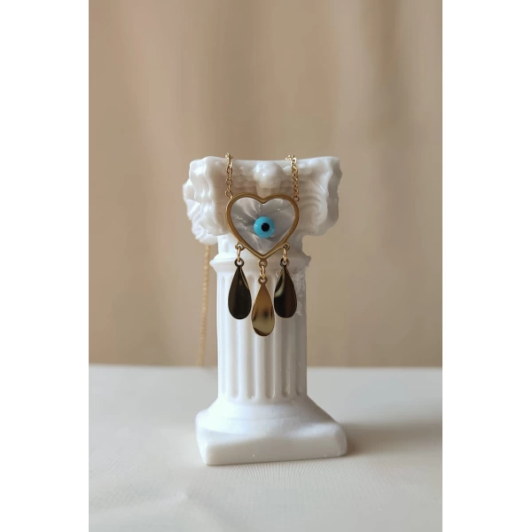 Dream Catcher Kalp Kolye | Çelik